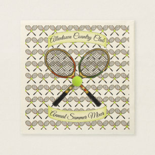 Serviette En Papier Raquettes de tennis serviettes