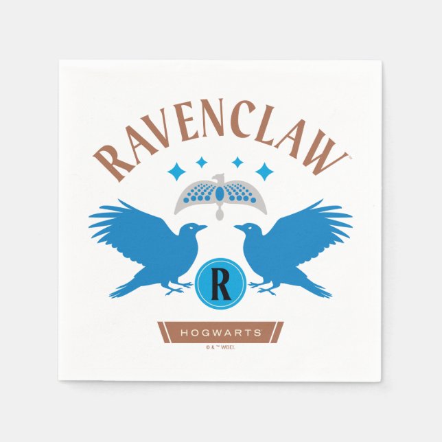 Serviette En Papier RAVENCLAW™ Maison double aigle Diadem Graphique (Devant)