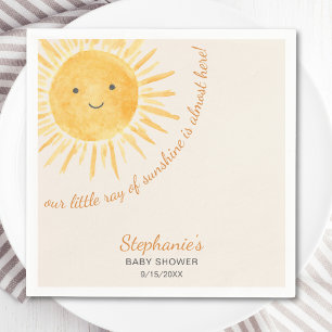 Serviette En Papier Ray Of Sunshine Baby shower