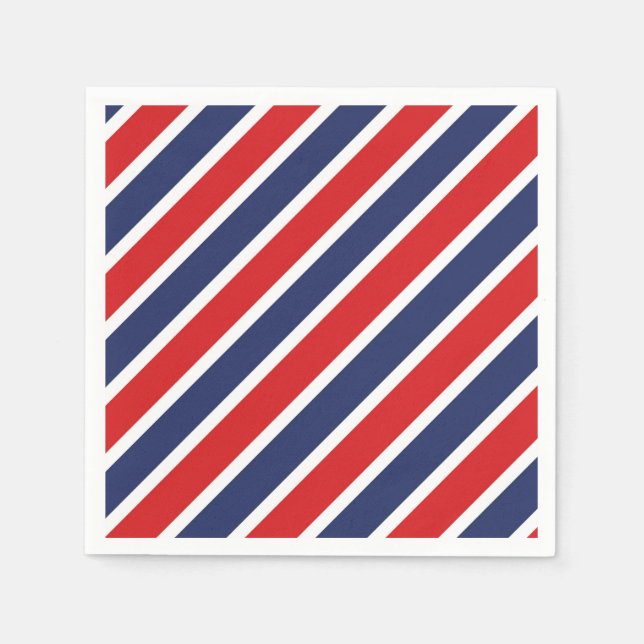 Serviette En Papier Rayé (Devant)