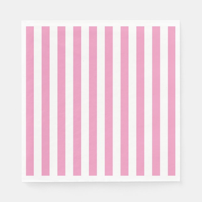 Serviette En Papier Rayé (Devant)