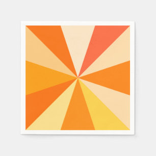 Serviette En Papier Rayons 60s géométriques géniaux modernes d'art 