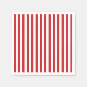 Serviette En Papier Rayure rouge Prépa