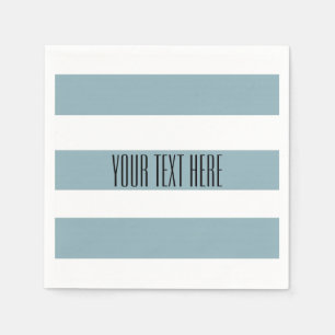 Serviette En Papier Rayures bleues grises