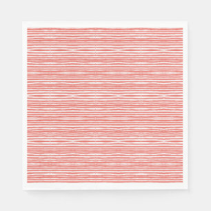 Serviette En Papier Rayures orange, lignes 