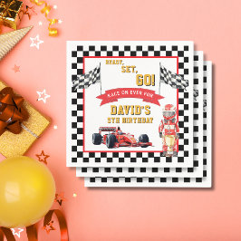 Serviette En Papier Ready Set Go Race On Birthday Party