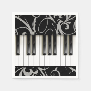 Serviette En Papier Réception de considérant de piano de //de clavie