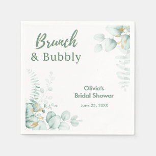 Serviette En Papier Réception de mariage botanique eucalyptus brunch e
