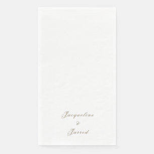 Serviette En Papier Réception de mariage élégante et intemporelle