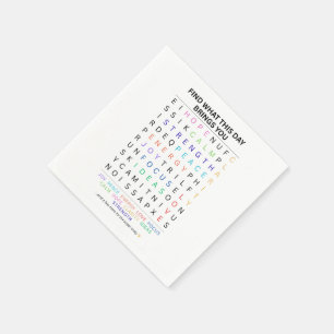 Serviette En Papier Recherche de mots inspirants - Mots positifs quoti