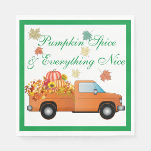 Serviette En Papier Récolte de citrouilles