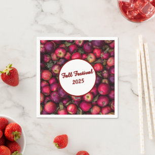 Serviette En Papier Red Apple Party personnalisable