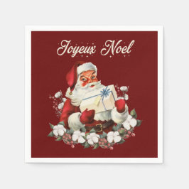 Serviette En Papier Red Joyeux Noel