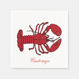 Serviette En Papier Red Maine Lobster Thunder_Cove