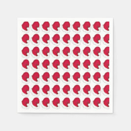 Serviette En Papier Red Secret Père Noël Casquette de Noël