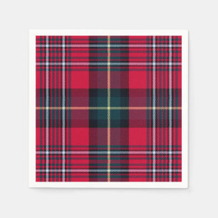 Serviette En Papier Red Tartan