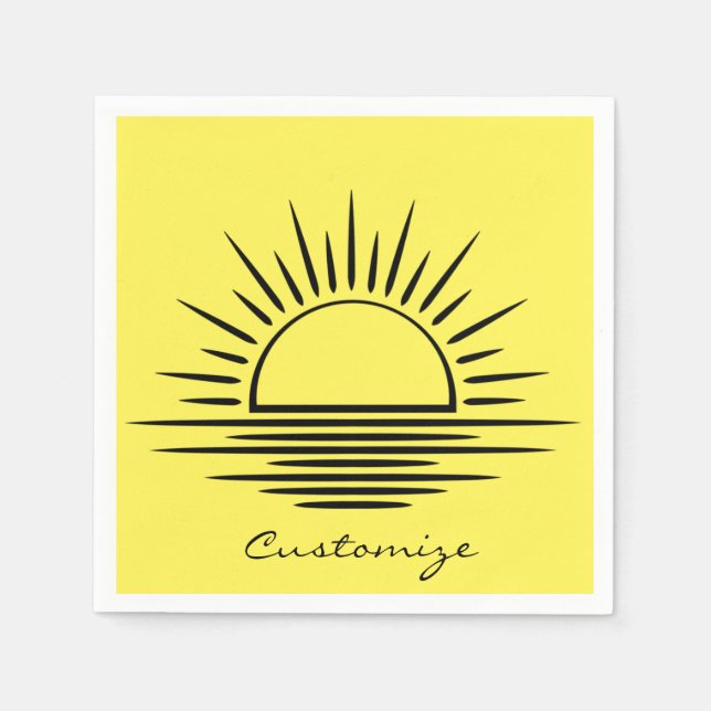 Serviette En Papier Réflexion Sunrise/Sunset Thunder_Cove (Devant)