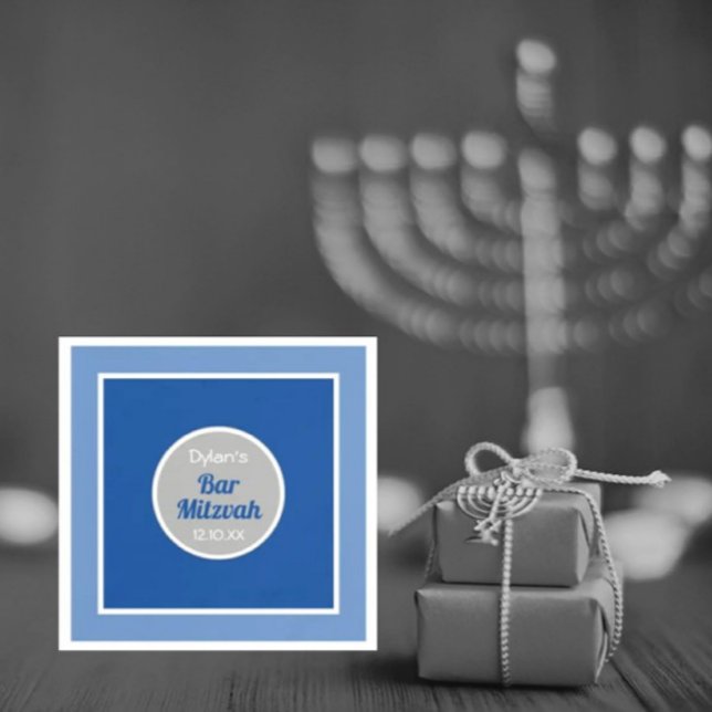 Serviette En Papier Regarde ! Custom Bar Mitzvah Serviettes d'hôtes (Créateur téléchargé)