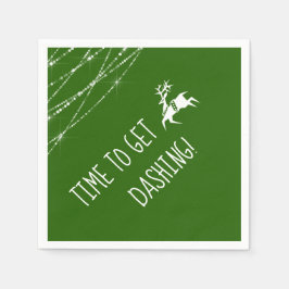 Serviette En Papier Reindeer Dashing Black Vendredi | Choisir la coule