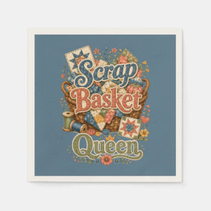 Serviette En Papier Reine du panier à tissus Quilter Cottagecore