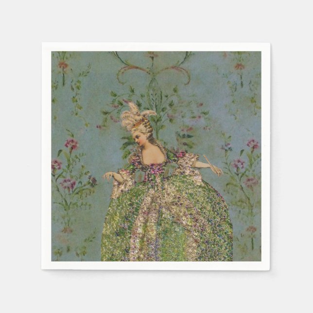 Serviette En Papier Reine Marie Antoinette (Autres Options) - (Devant)