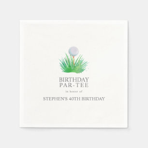 Serviette En Papier Remise Golf Anniversaire Fête Invitations