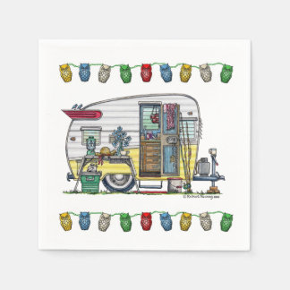 Serviette En Papier Remorque Camper Shasta RV