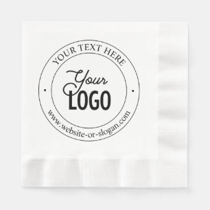 Serviette En Papier Remplacement de logo facile & Texte personnalisabl