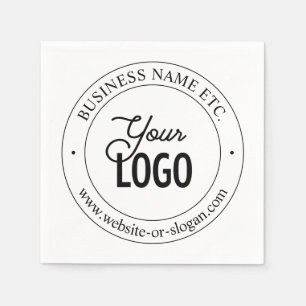 Serviette En Papier Remplacement de logo facile & Texte personnalisabl