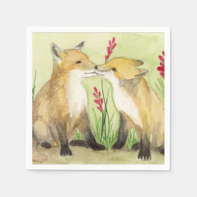 Serviette En Papier Renard (Devant)