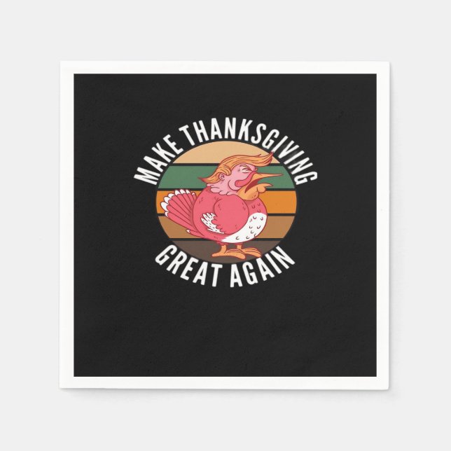 Serviette En Papier Rendre à Thanksgiving sa grandeur Trumpkin - Hallo (Devant)