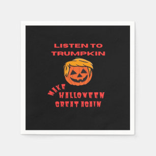 Serviette En Papier Rendre Halloween plus grand classique - Citrouille