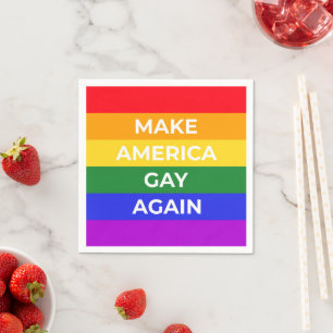 Serviette En Papier Rendre l'Amérique gay