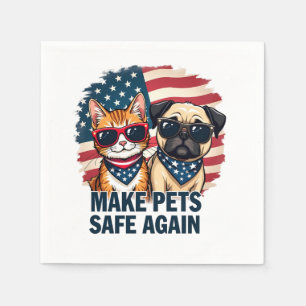 Serviette En Papier Rendre les animaux de compagnie en sécurité Trump