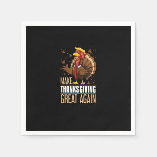 Serviette En Papier Rendre Thanksgiving grand encore drôle Turquie Tru