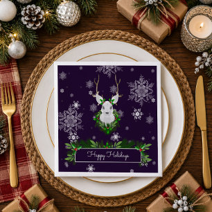 Serviette en papier Renne Violet