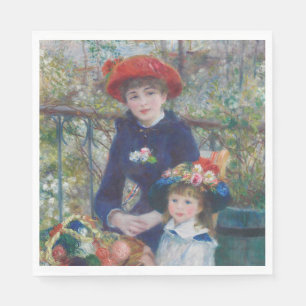 Serviette En Papier Renoir Deux Sœurs Terrasse Impressionnisme Françai