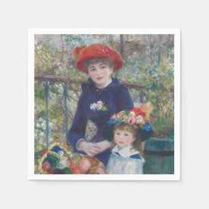 Serviette En Papier Renoir Deux Sœurs Terrasse Impressionnisme Françai