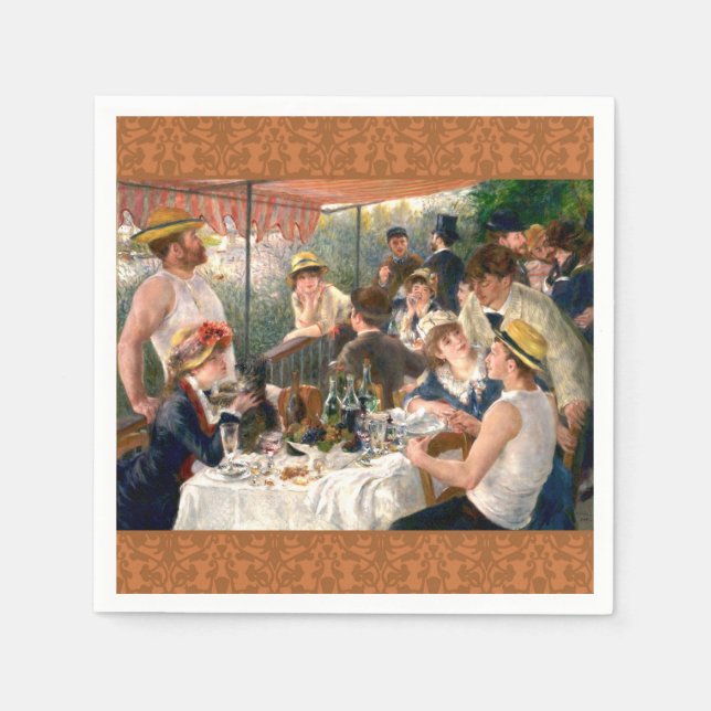 Serviette En Papier Renoir French Luncheon Booking Party (Devant)