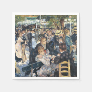 Serviette En Papier Renoir Moulin Danse Galette Party