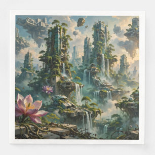 Serviette En Papier Rénovation Urbaine Ville Post Apocalyptique Futuri