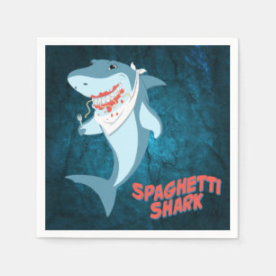 Serviette En Papier Requin spaghetti