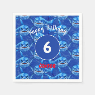 Serviette En Papier Requins affamés 