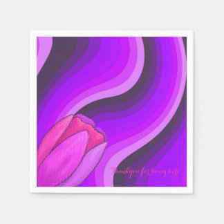 Serviette En Papier Résumé violet