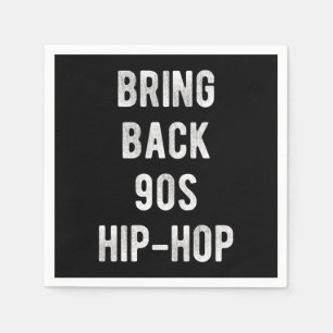 Serviette En Papier Retour 90s Hip-Hop