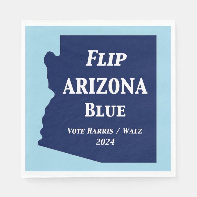 Serviette En Papier Retourner Arizona Blue en 2024 (Devant)