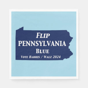 Serviette En Papier Retourner Pennsylvania Blue en 2024