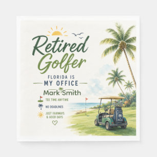 Serviette En Papier Retraite de golf : Vivre son rêve en Floride