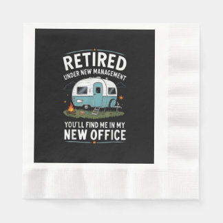 Serviette En Papier Retraite Retraité Drôle Camionneur Camp Camping