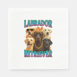 Serviette En Papier Retriever du Labrador